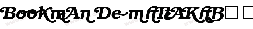Bookman DemiItalic字体转换